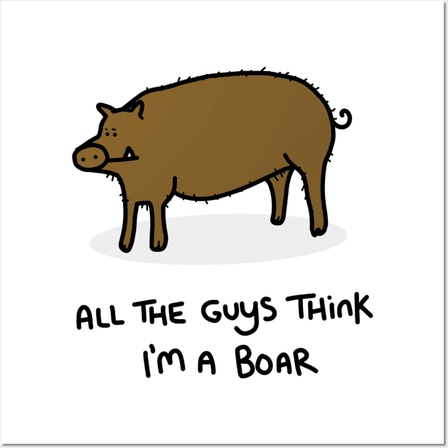 Grumpy Boar Wall Art by grumpyanimals